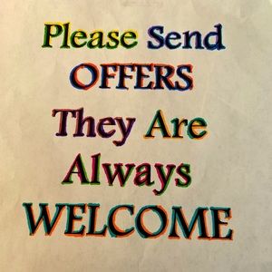 Please feel free to suggest a different price.